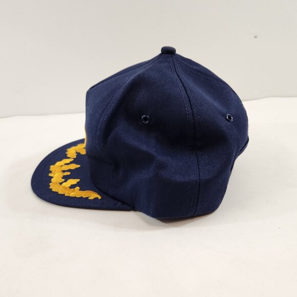 United Scrambled Eggs Snapback Hat Navy Blue One Size Made in Canada - Picture 4 of 9